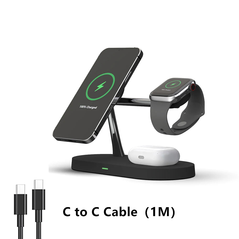 3 in 1 Wireless Charger Stand for iPhone & Apple Watch