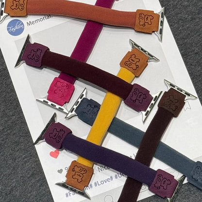 Cute Dog Elastic Apple Watch Band for Women – 38–49mm