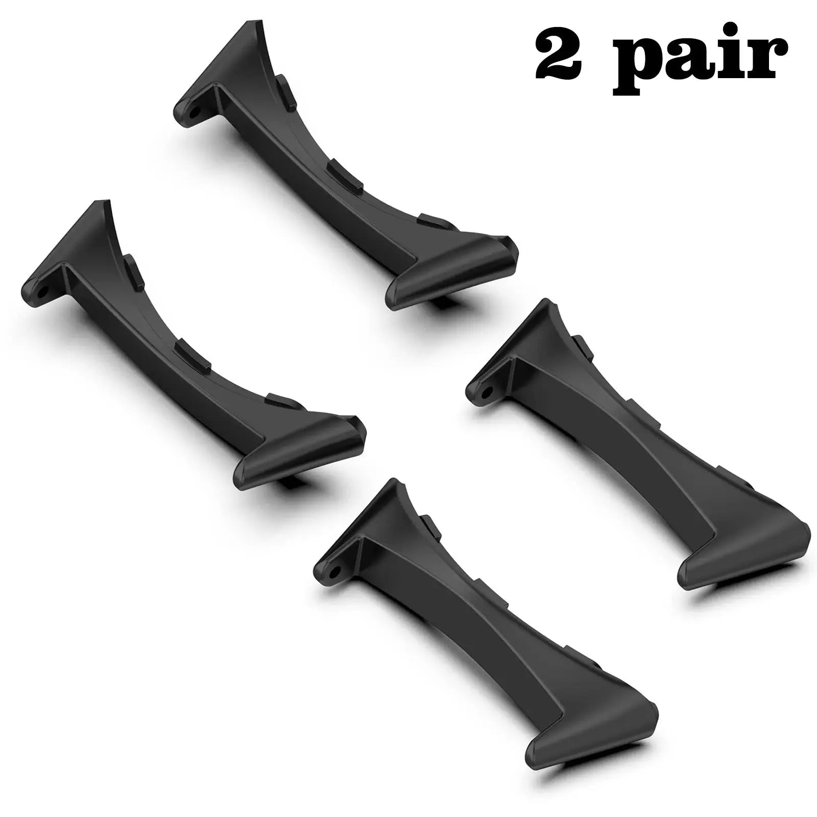20mm Metal Connectors For Google Pixel Watch Band - 2 pair of durable black connectors for watch bands.