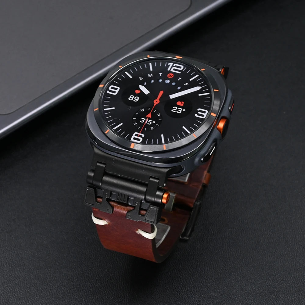 Delot, The Leather Band for Galaxy Watch Ultra
