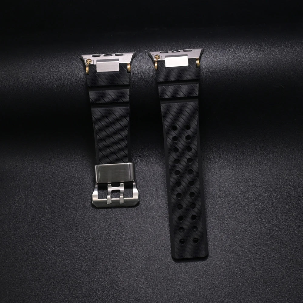 Rubber Sports Bracelet for Apple Watch Ultra 3 / Series 11 / 10 / 9 / 8 / SE.