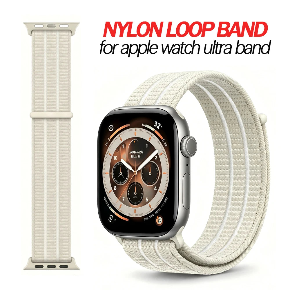 Velcro Sport Nylon Loop Band for Apple Watch Ultra & Series 11–1