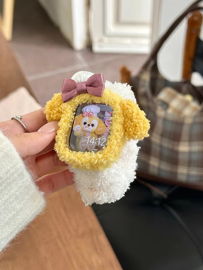 Korea Cute Plush Apple Watch Band + Case for Women