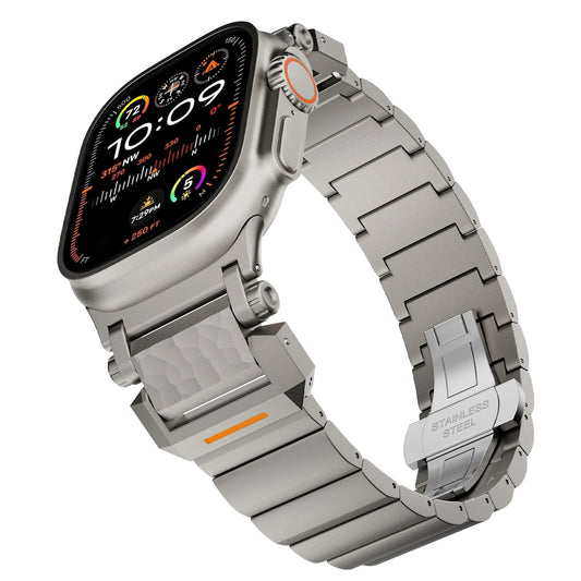 TitanEdge Titanium Band for Apple Watch Ultra 3-2 and Series 11-1 showcasing premium strength and style.