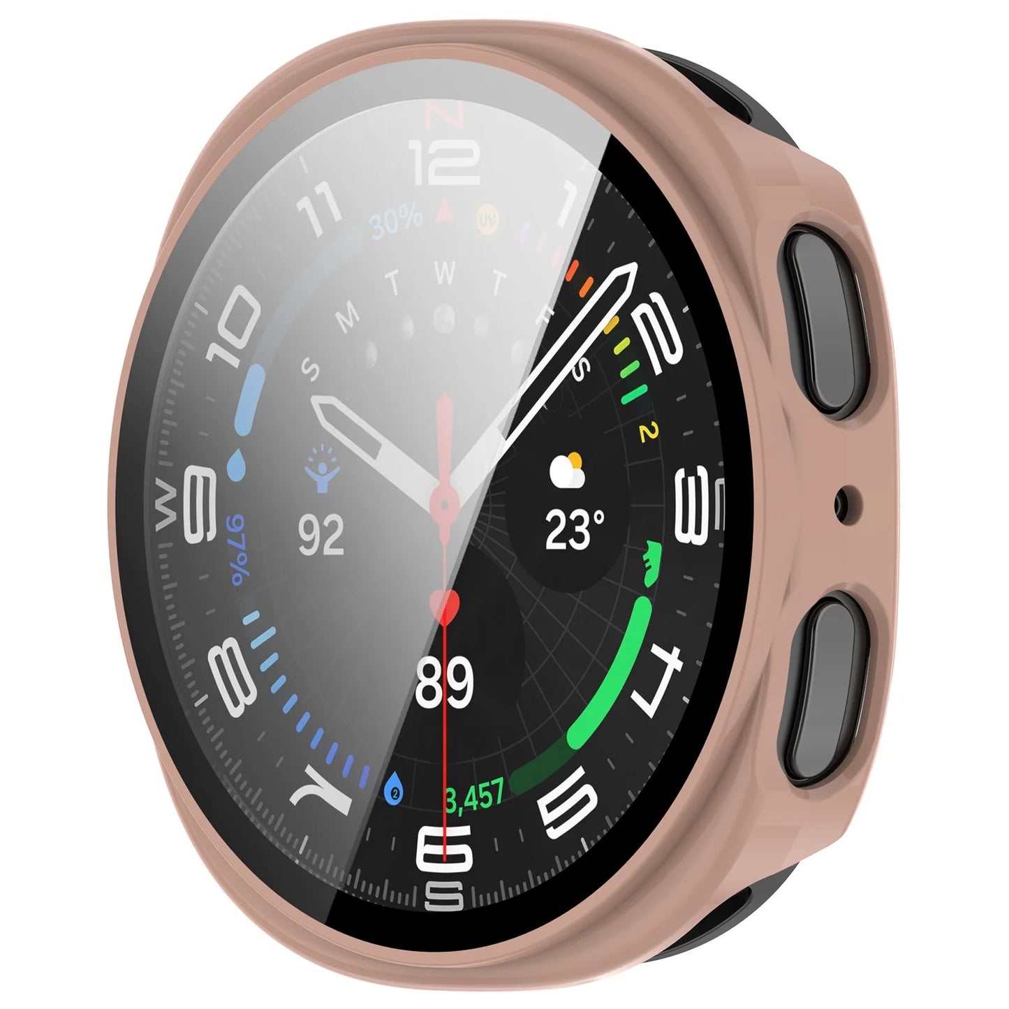 Galaxy Watch 8 Screen Protector Case 40/44mm – PC Bumper Cover