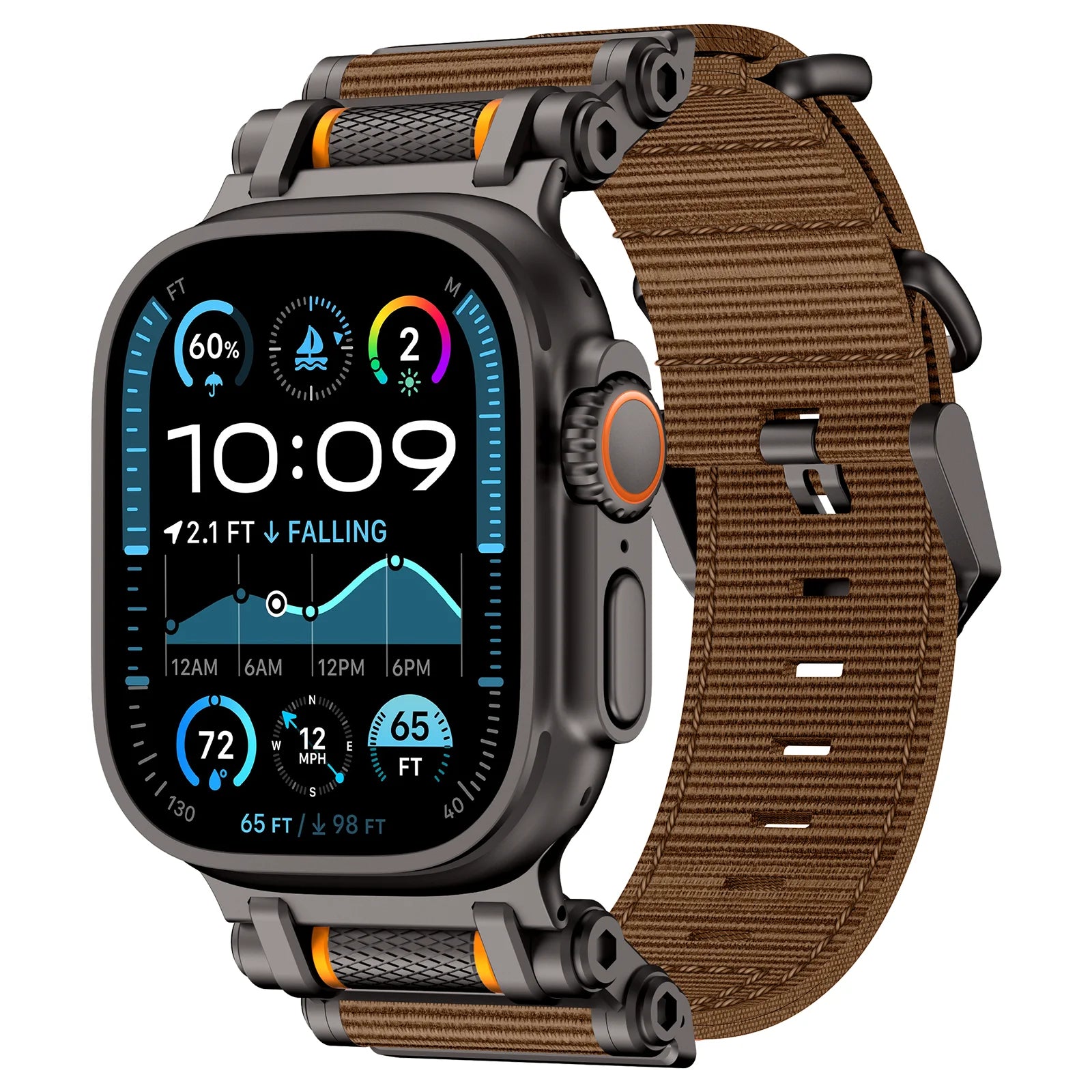 Rugged Nylon Apple Watch Band | Metal Connector | TrendyStraps
