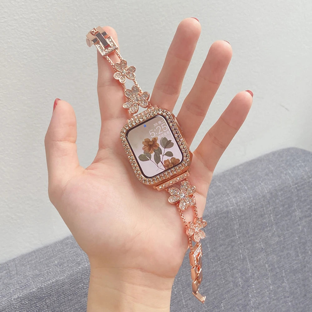 Gorgeous Rhinestones Bracelet + Case