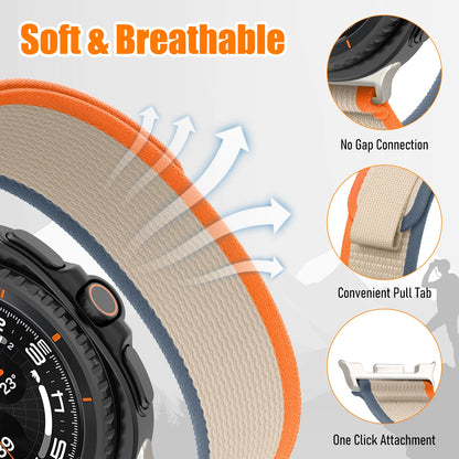 Breathable Nylon Trail Loop Band for Galaxy Watch 8 & Classic