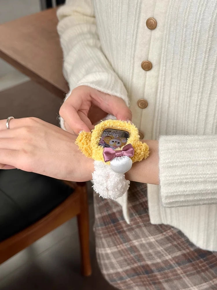 Korea Cute Plush Apple Watch Band + Case for Women