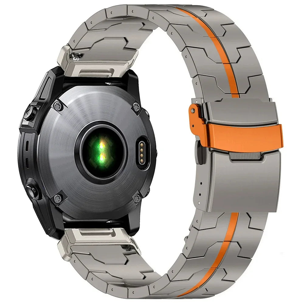Luxury Metal Garmin Watch Band | QuickFit 22mm & 26mm