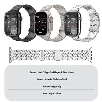 Magnetic Stainless Steel Apple Watch Band Bracelet