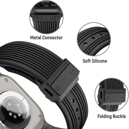 Men’s Silicone Apple Watch Band for Ultra 3 & Series 11–3
