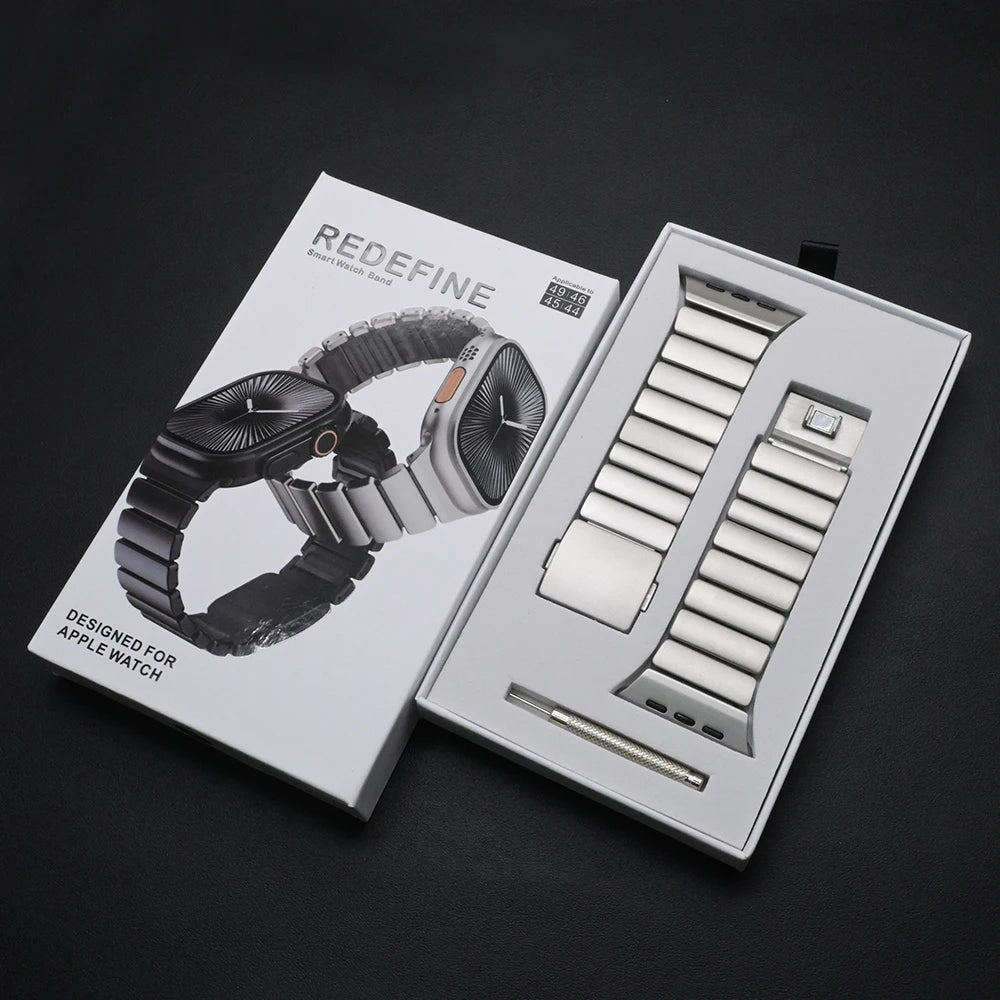 Apple Watch Ultra 3 Titanium Band | Magnetic Fluororubber Strap