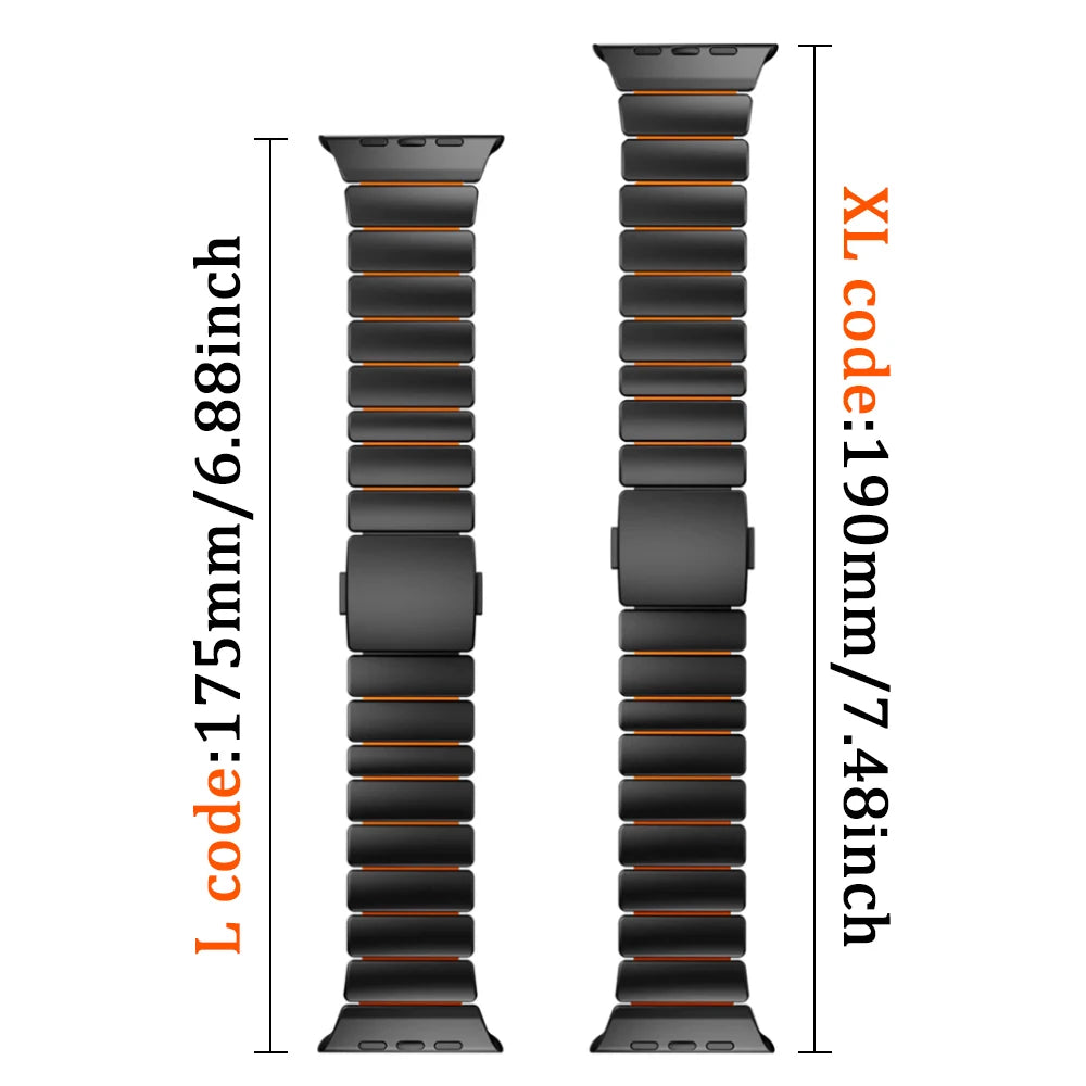 Apple Watch Ultra 3 Titanium Band | Magnetic Fluororubber Strap