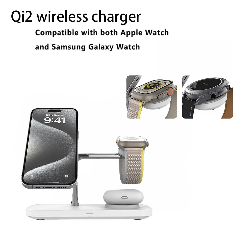 3 in 1 Wireless Charger Stand for iPhone & Apple Watch