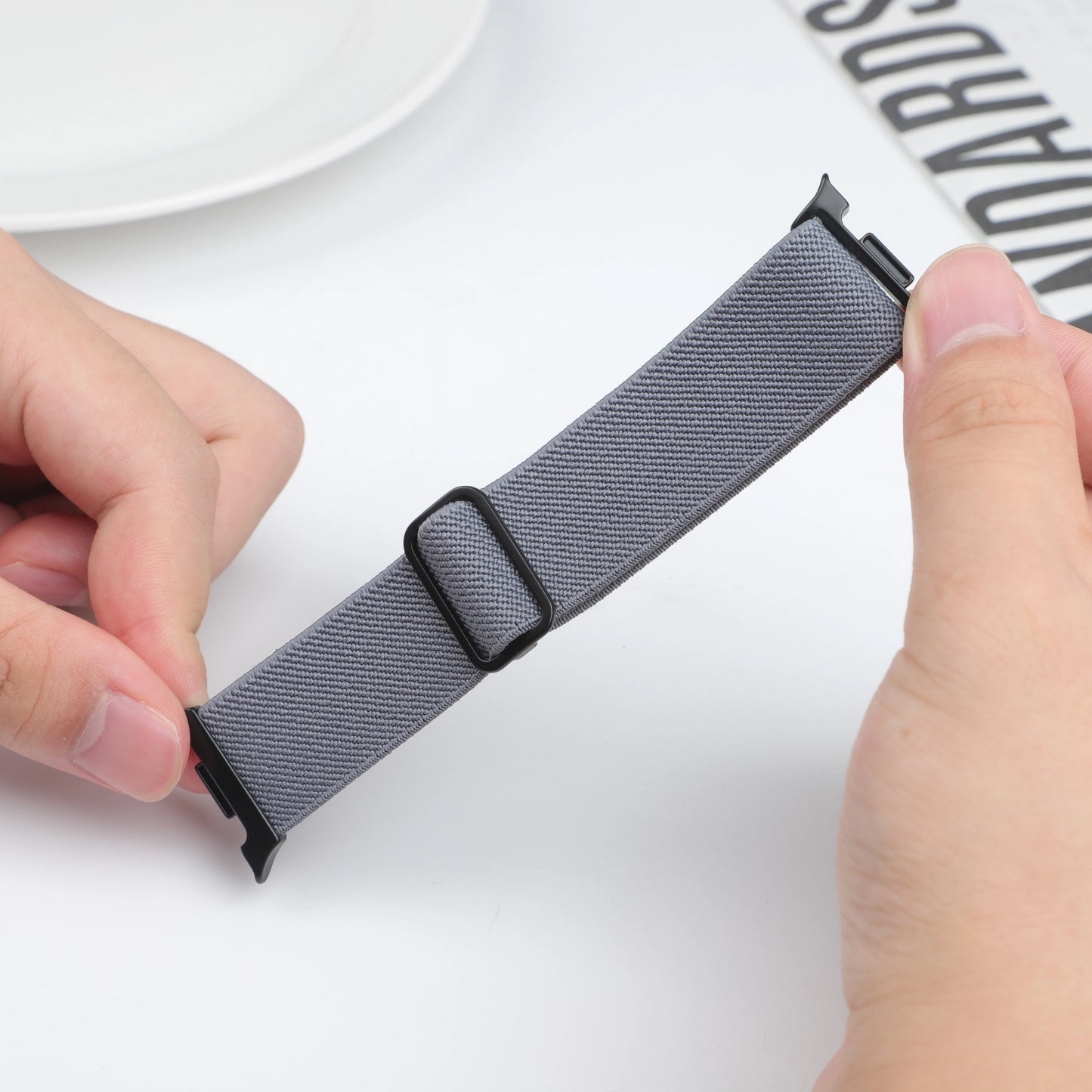 Scrunchie Elastic Nylon Band for Galaxy Watch 8 & Classic 46mm