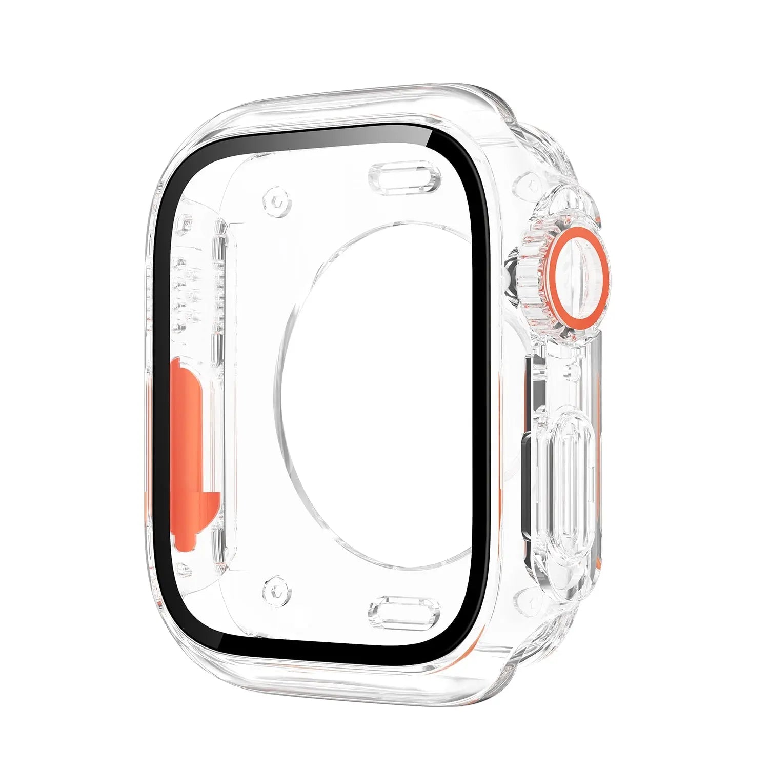 Ultra Convertible Case designed for Apple Watch with durable PC material and built-in screen protector.