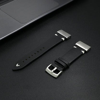 Leather Band for Garmin Watch Fenix 8 51mm & 7X Pro | Soft 22mm & 26mm Strap