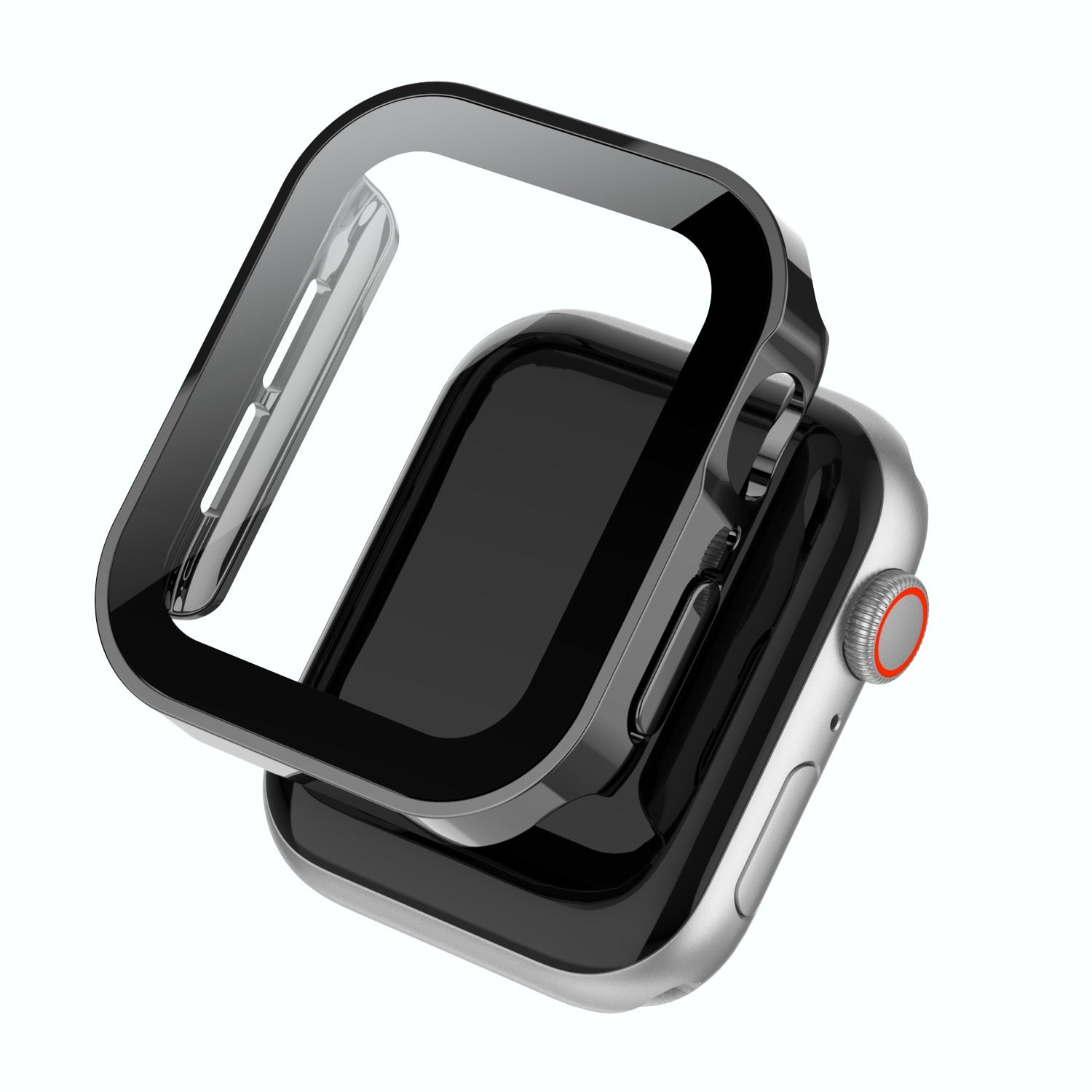 Estuche súper elegante con vidrio para Apple Watch 