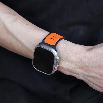 Trendy Rugged Silicon Dual Tone Sports Bands