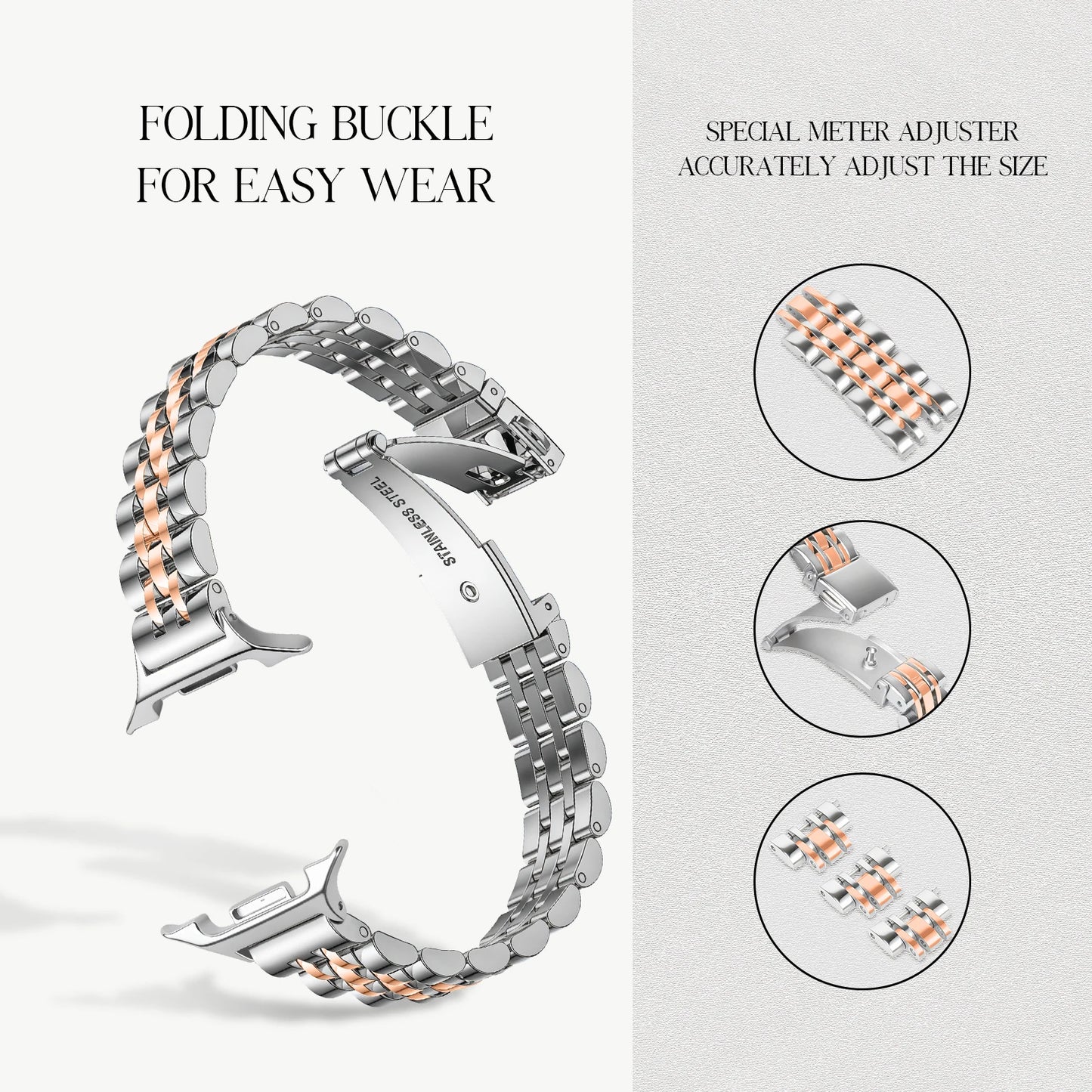 Slim Metal Strap for Samsung Galaxy Watch 8 Classic Band