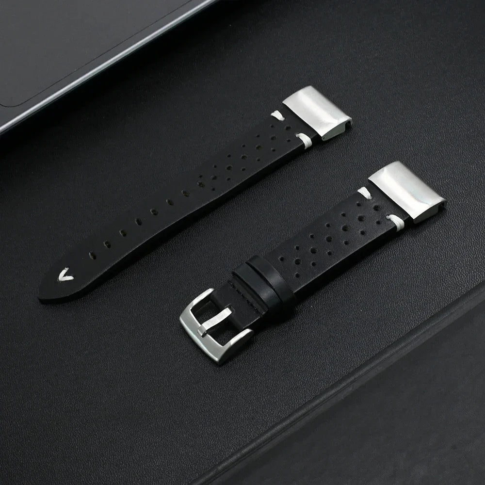 Leather Band for Garmin Fenix 7X/6X/5X, Enduro & MARQ (22/26mm)