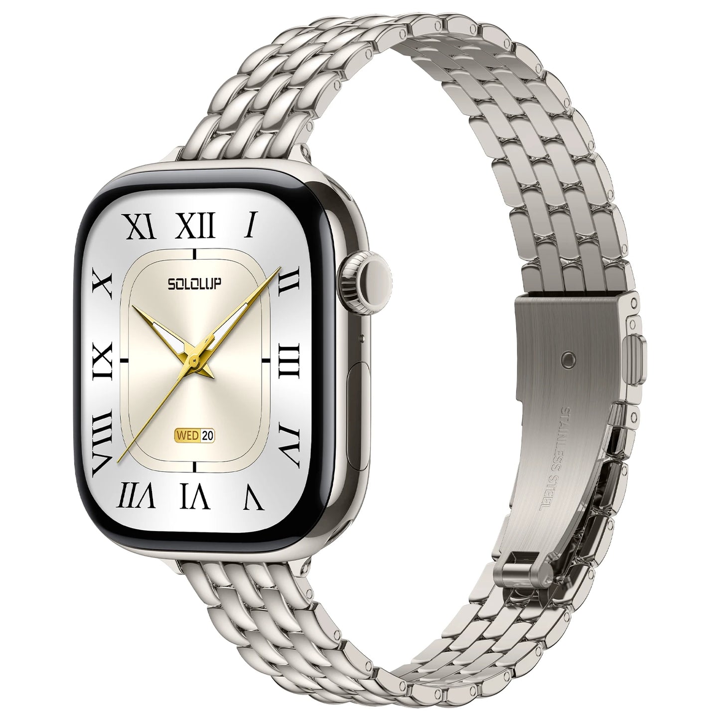 Cera Slim Stainless Steel Apple Watch Band for Women