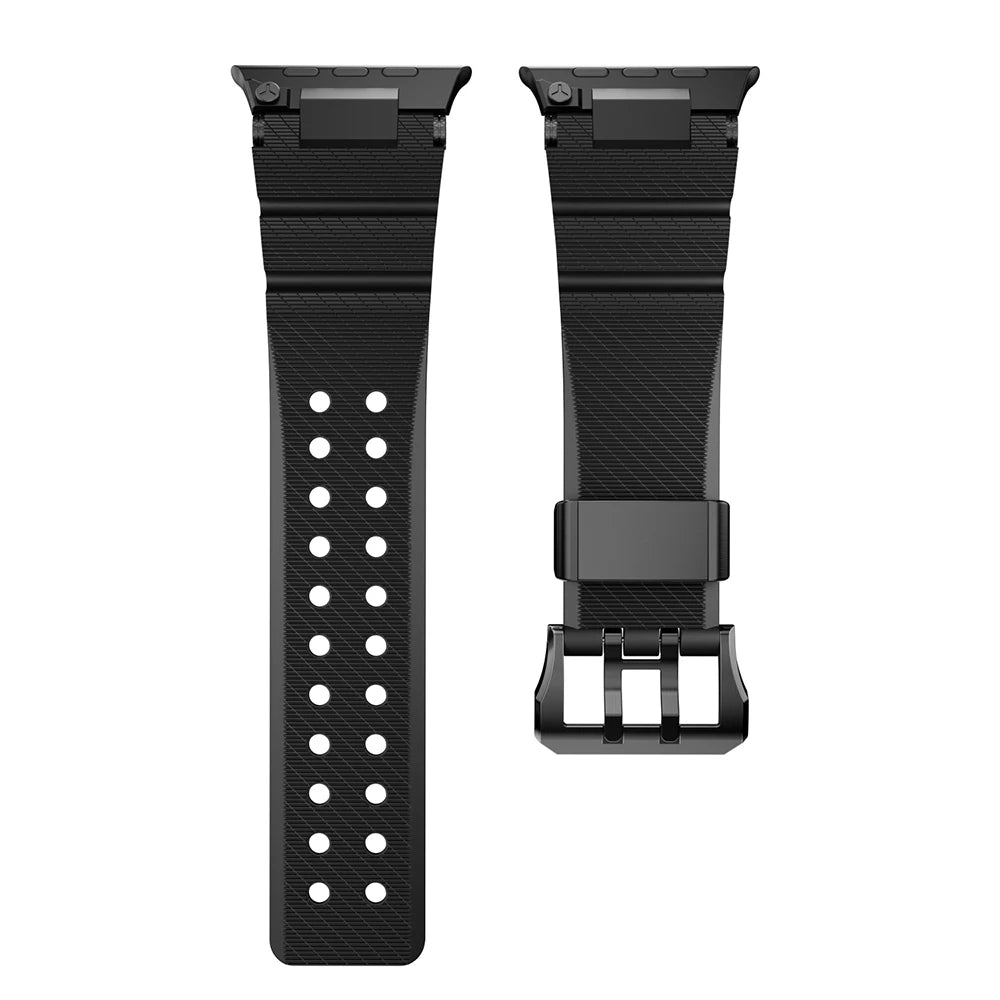 Rubber Sports Bracelet for Apple Watch Ultra 3 / Series 11 / 10 / 9 / 8 / SE.