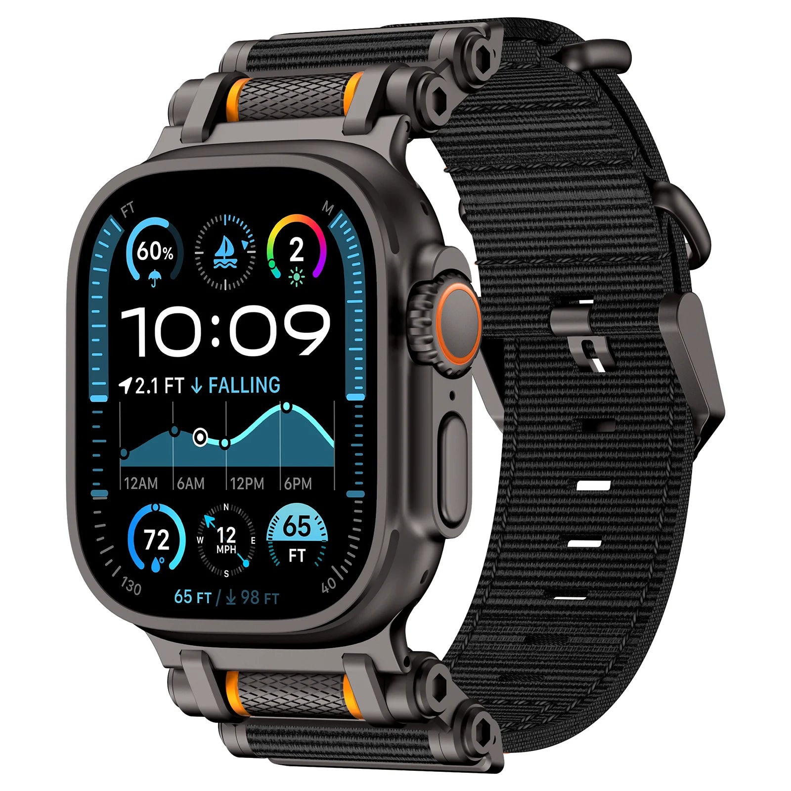 Rugged Nylon Apple Watch Band | Metal Connector | TrendyStraps