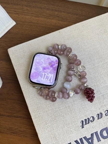 Opal Crystal Beaded Bracelet Band for Apple Watch Women