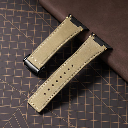 Apple Watch Leather Strap – Luxury Business Band (44–49mm)