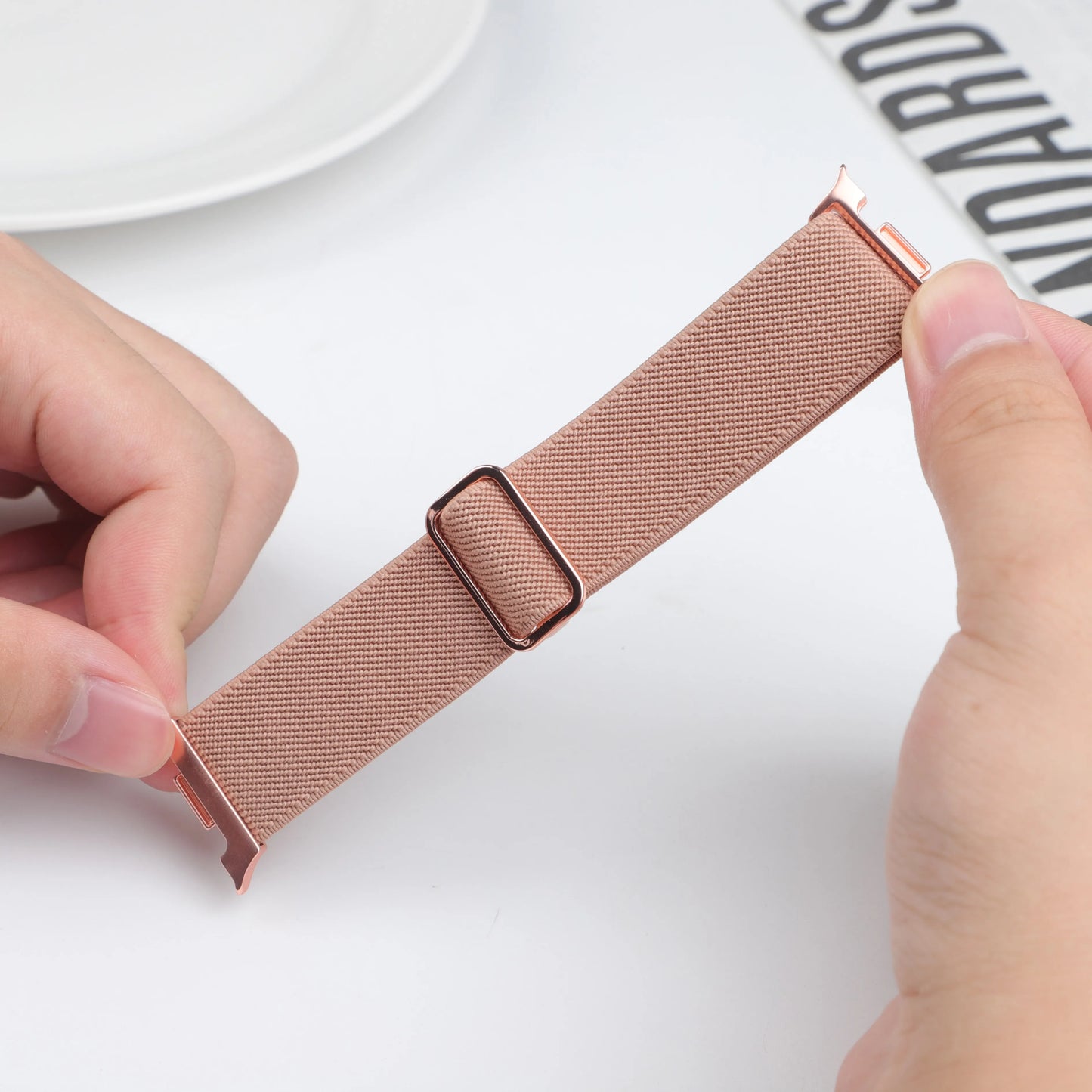 Scrunchie Elastic Nylon Band for Galaxy Watch 8 & Classic 46mm