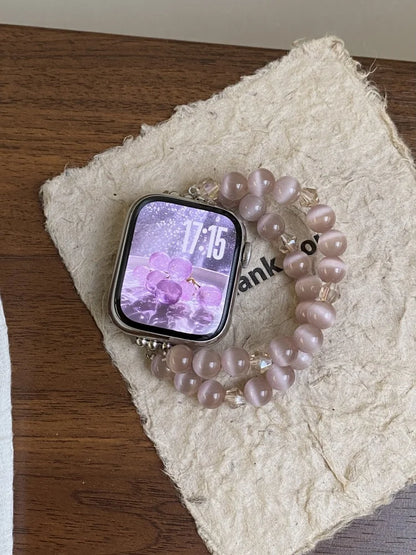 Opal Crystal Beaded Bracelet Band for Apple Watch Women