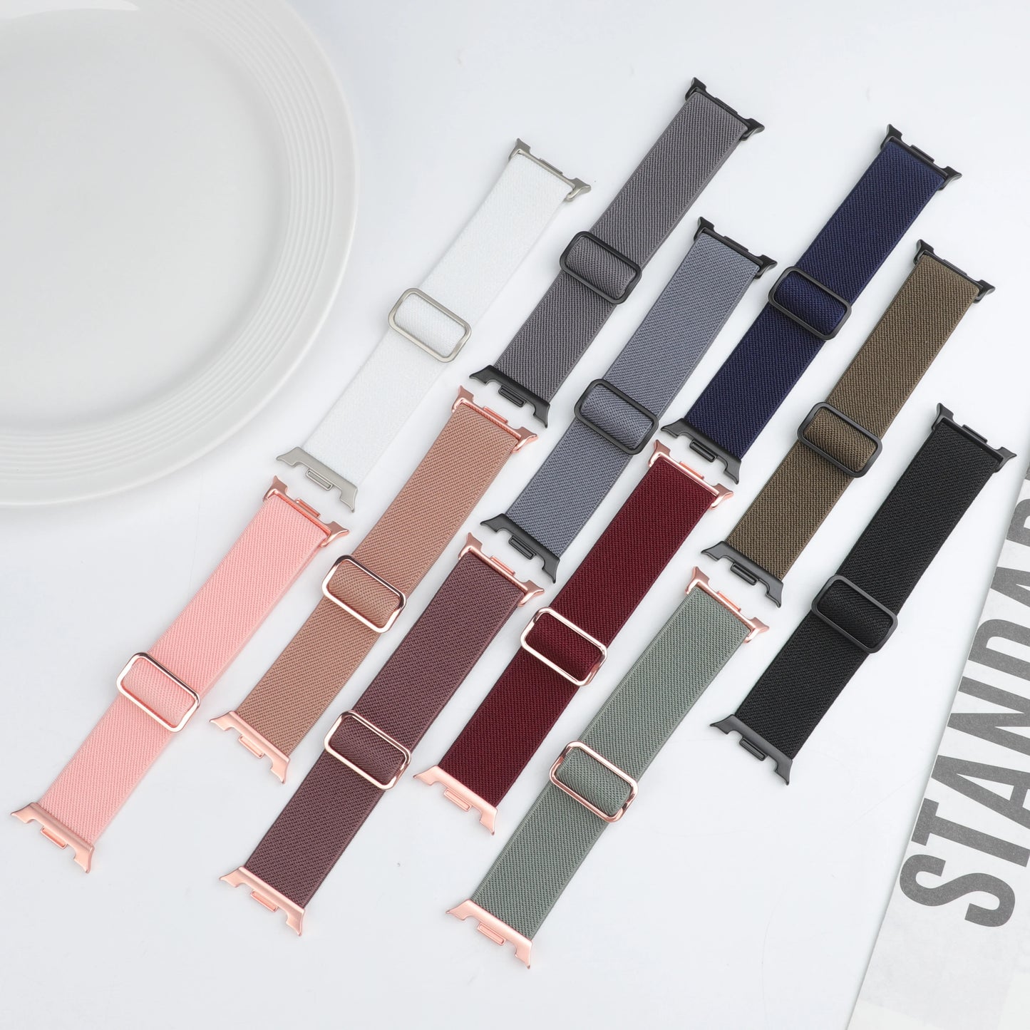 Scrunchie Elastic Nylon Band for Galaxy Watch 8 & Classic 46mm