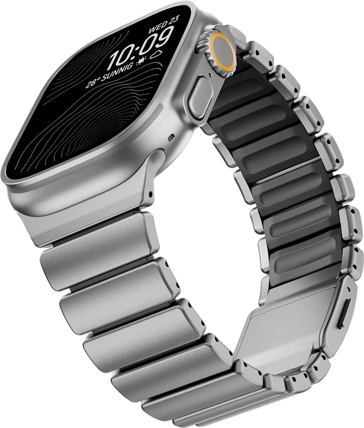 Apple Watch Ultra 3 Titanium Band | Magnetic Fluororubber Strap