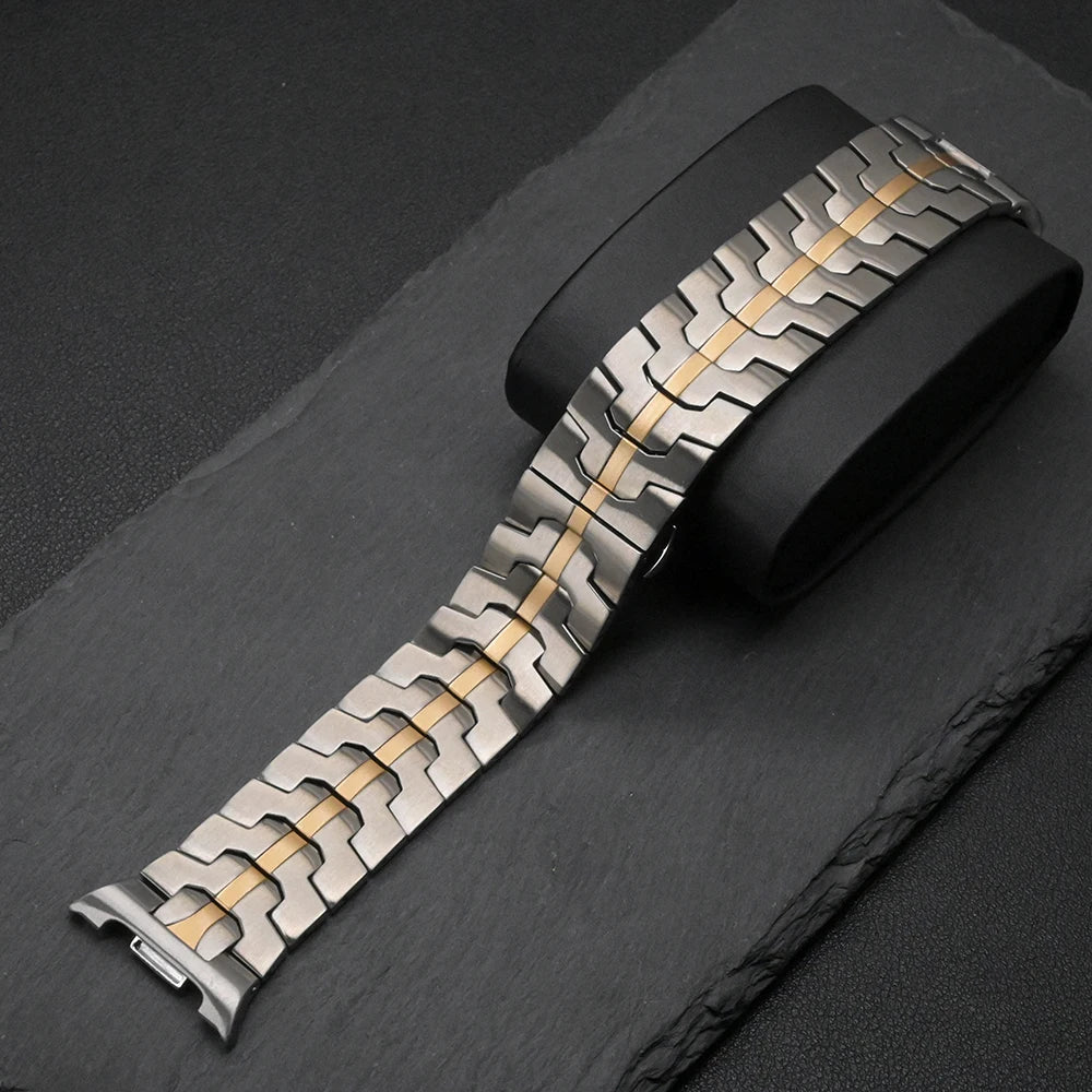 Luxury Stainless Steel No Gaps Band for Samsung Galaxy Watch 8