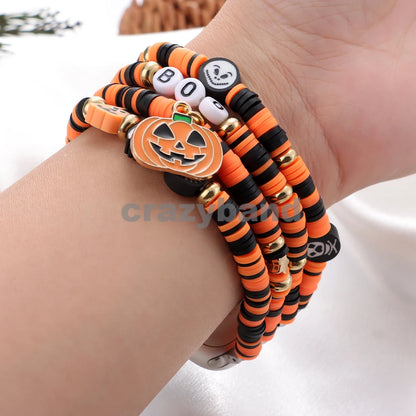 Halloween Beaded Apple Watch Band – Soft Clay Bracelet Strap