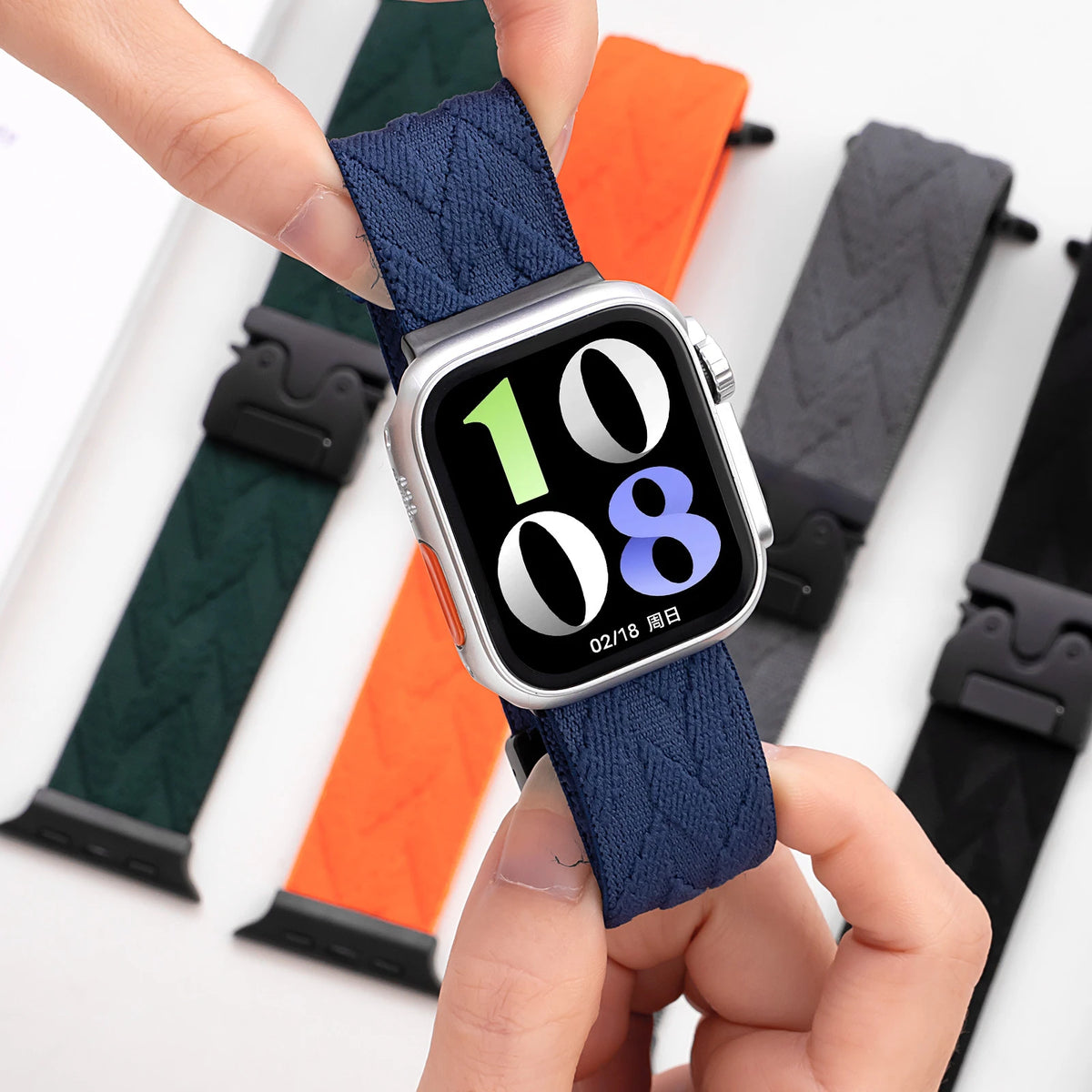 Dinzo Nylon Sport Strap for Apple Watch 49mm 46mm 45mm
