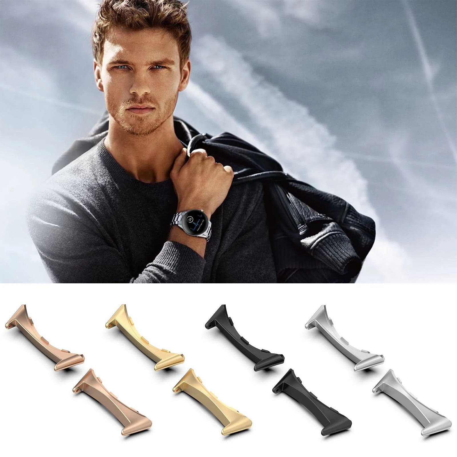 20mm Metal Connectors For Google Pixel Watch Band