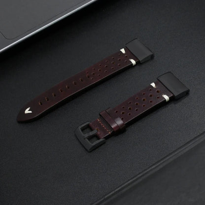 Leather Band for Garmin Fenix 7X/6X/5X, Enduro & MARQ (22/26mm)