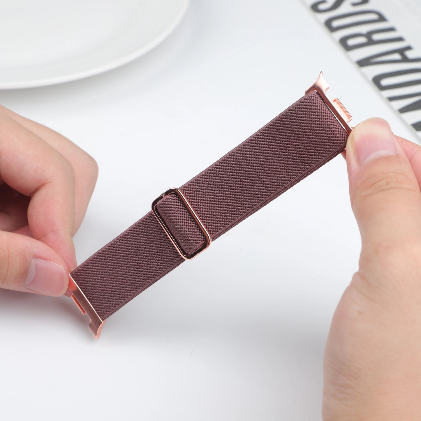 Scrunchie Elastic Nylon Band for Galaxy Watch 8 & Classic 46mm