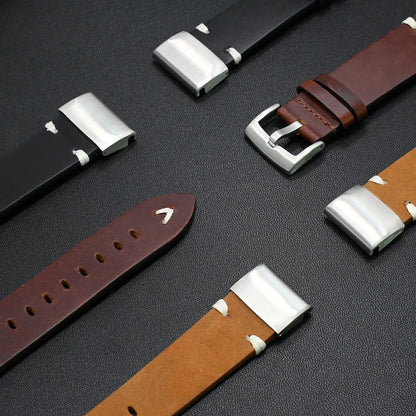 Leather Band for Garmin Watch Fenix 8 51mm & 7X Pro | Soft 22mm & 26mm Strap