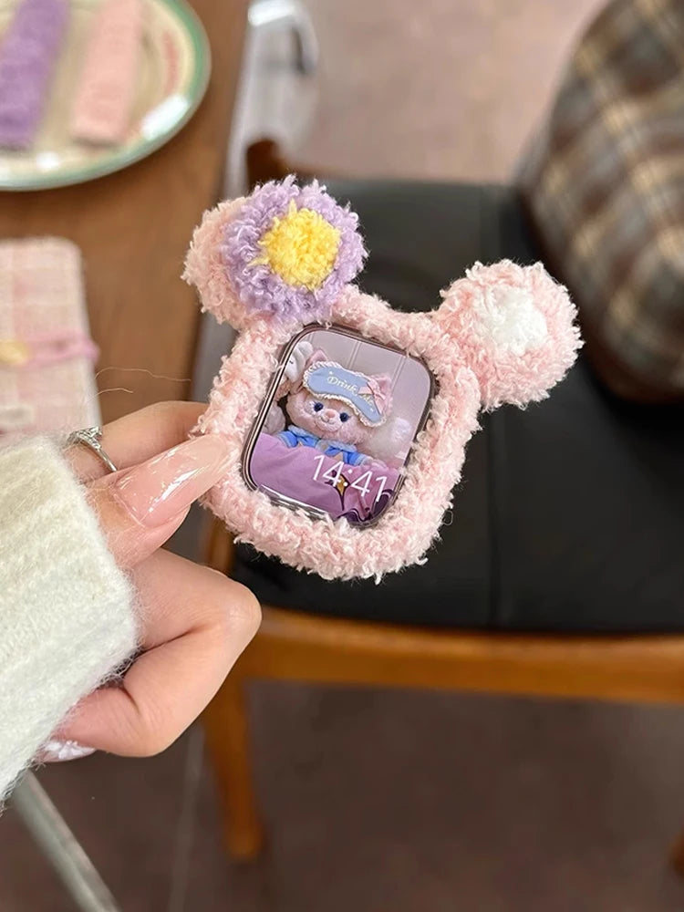 Korea Cute Plush Apple Watch Band + Case for Women