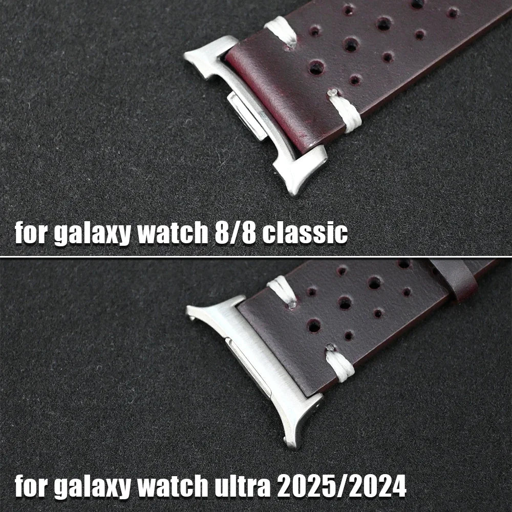 Leather Samsung Galaxy Watch 8 Bands | Classic & Ultra 47mm Strap