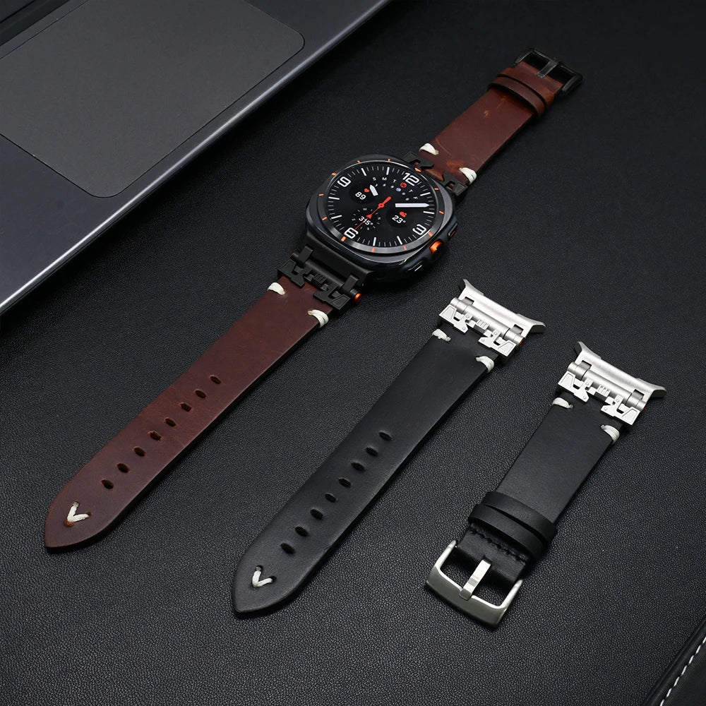 Delot, The Leather Band for Galaxy Watch Ultra