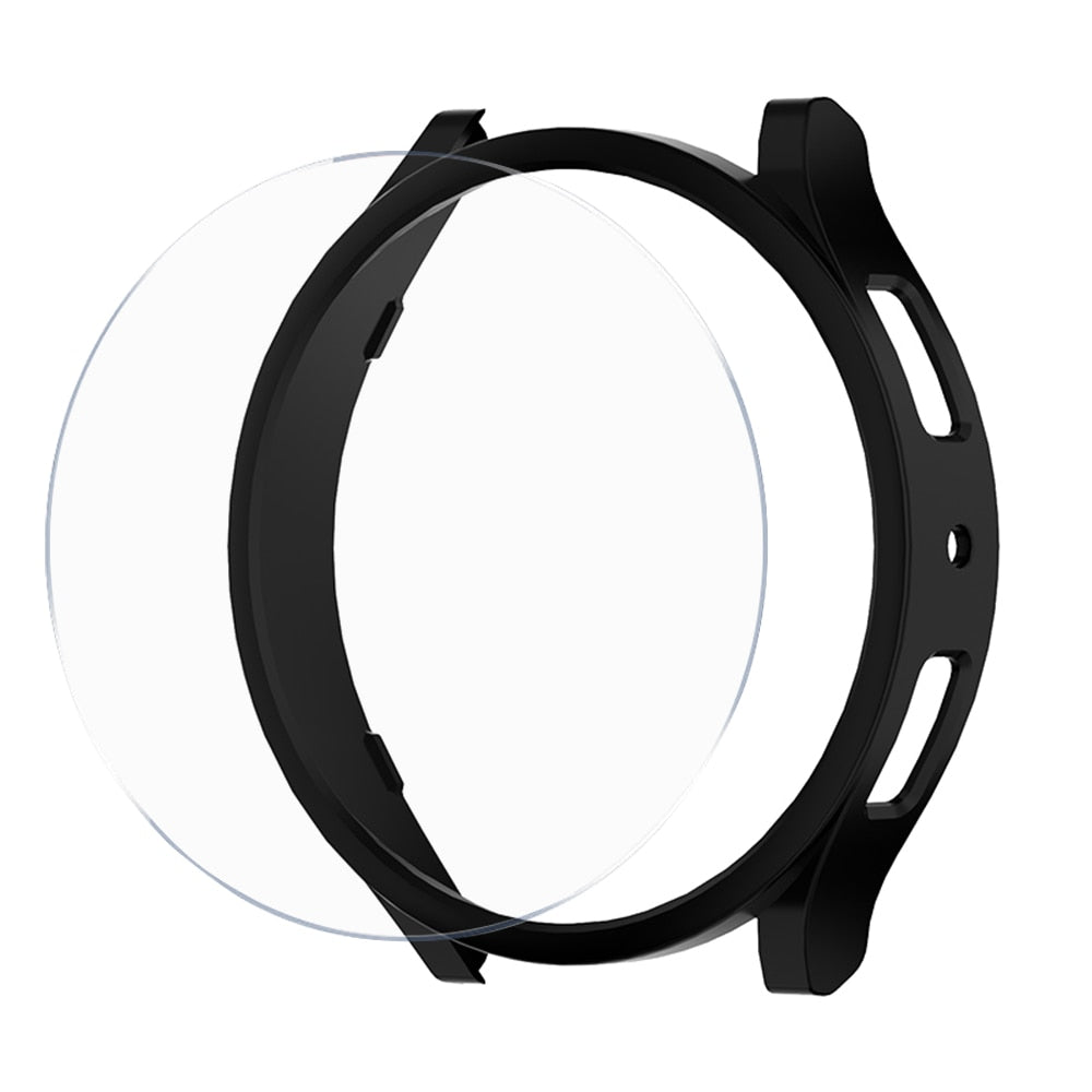PC Case+Glass for Samsung Galaxy Watch 6/Classic/40mm/43mm/44mm/47mm