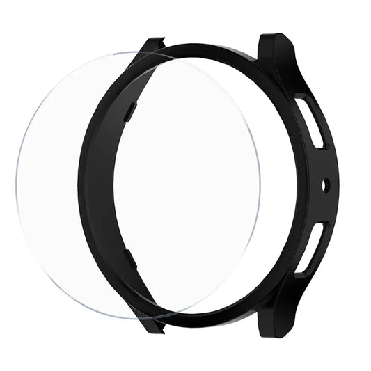 PC Case+Glass for Samsung Galaxy Watch 6/Classic/40mm/43mm/44mm/47mm with protective edge design