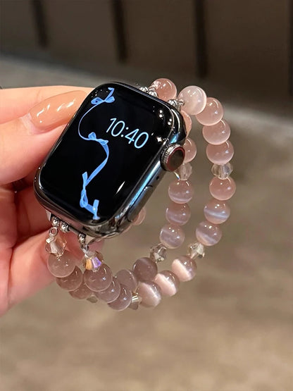 Opal Crystal Beaded Bracelet Band for Apple Watch Women