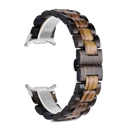 Wooden Band for Samsung Galaxy Watch 8 & Ultra 47mm, natural wooden watch strap with seamless fit and bold design.