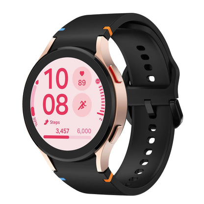 Sporty Silicon Bands for Samsung Galaxy Watch on a stylish smartwatch with fitness tracking features.
